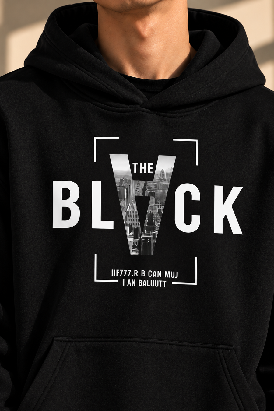THE BLACK Oversized Hoodie – Black