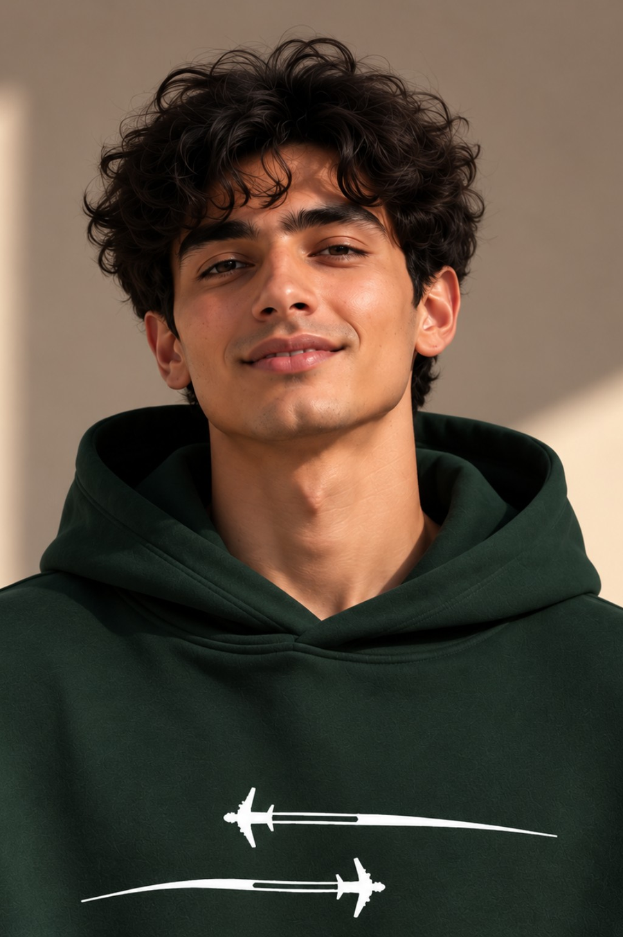 FLIGHT Oversized Hoodie – Dark Green