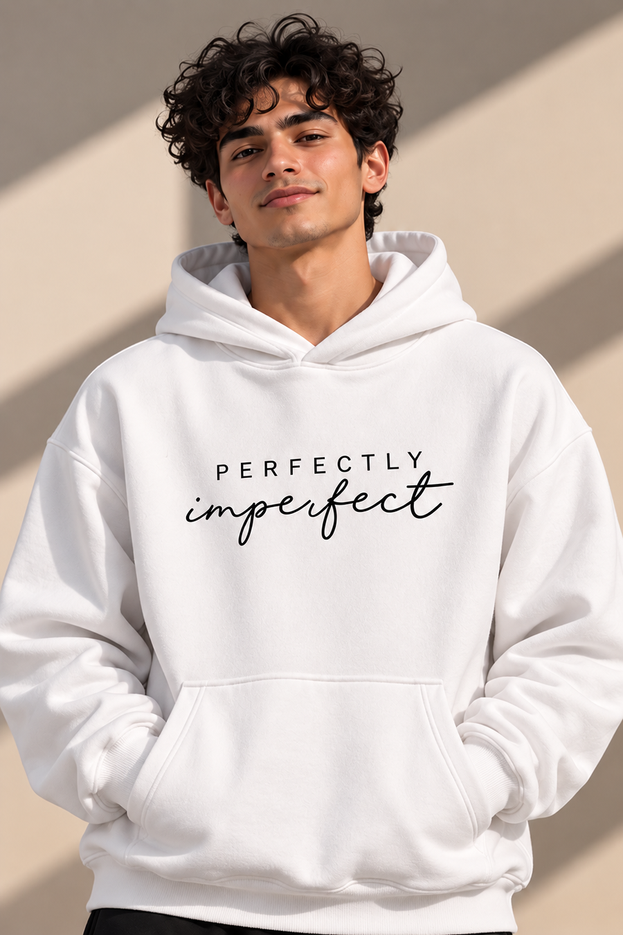 IMPERFECT Oversized Hoodie  – White