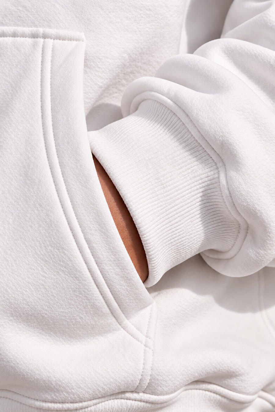 IMPERFECT Oversized Hoodie  – White