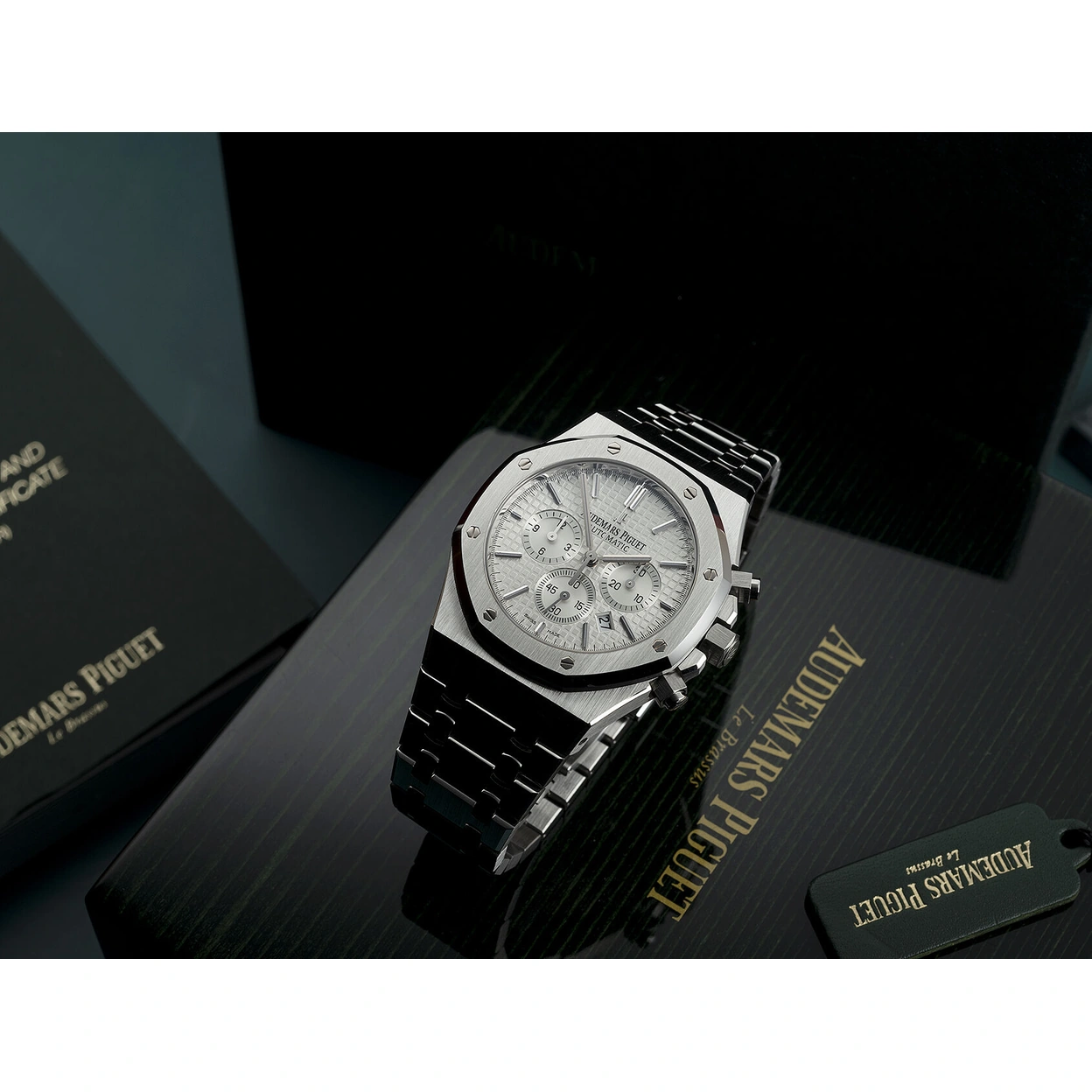 Audemars Piguet Watch For Men - Royal Oak Selfwinding Chronograph, Steel, White Dial