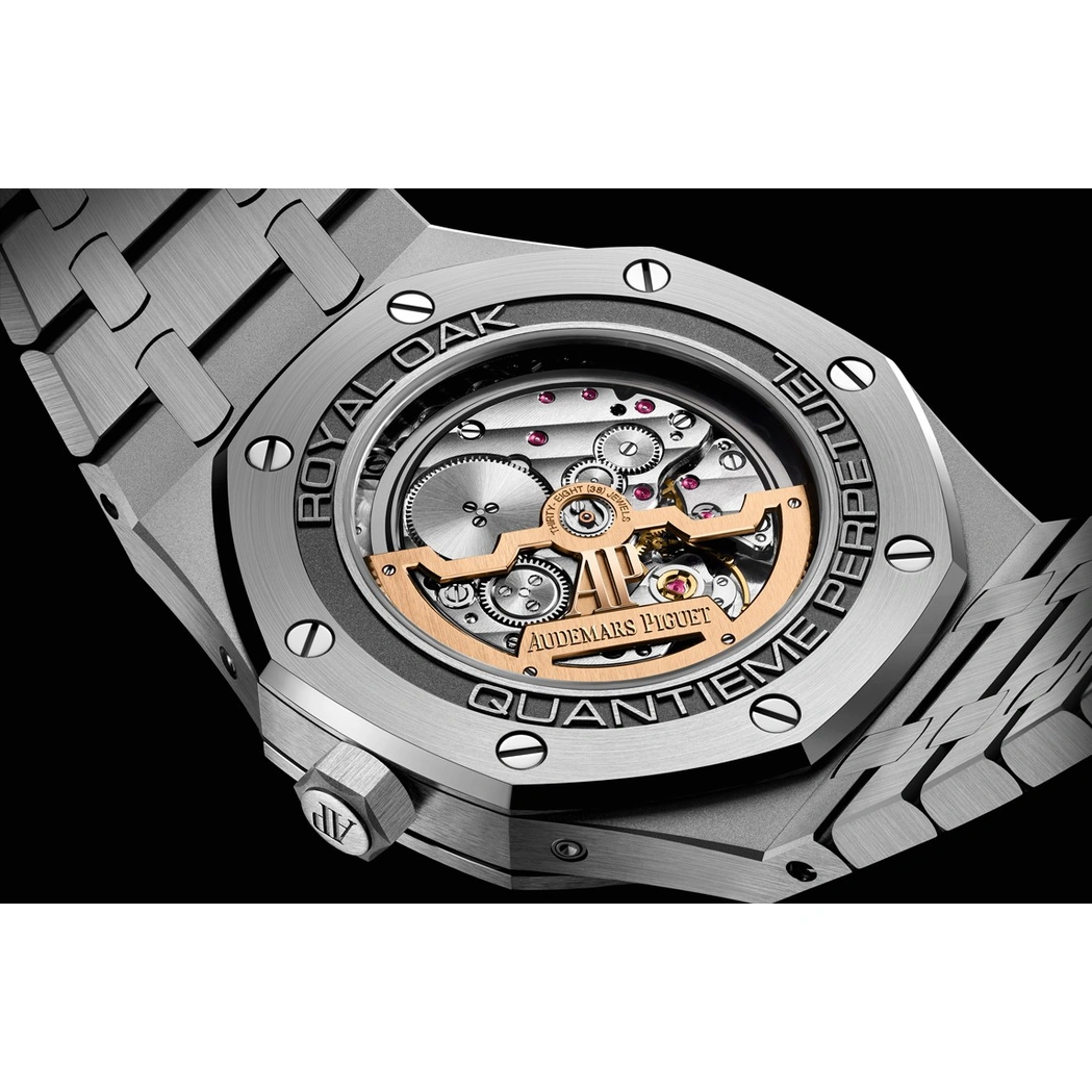 Audemars Piguet Watch For Men - Royal Oak Selfwinding Perpetual Calendar, Steel, Blue Dial