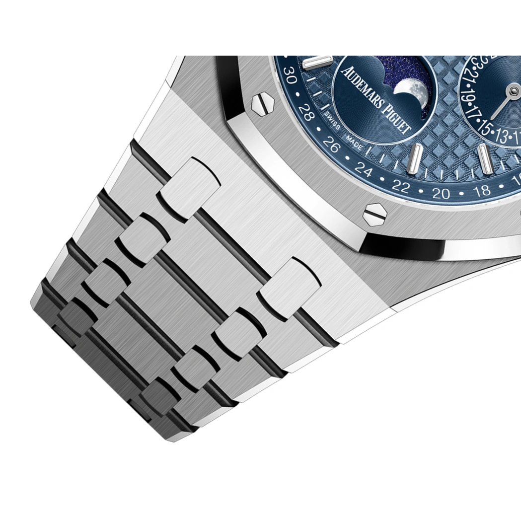 Audemars Piguet Watch For Men - Royal Oak Selfwinding Perpetual Calendar, Steel, Blue Dial