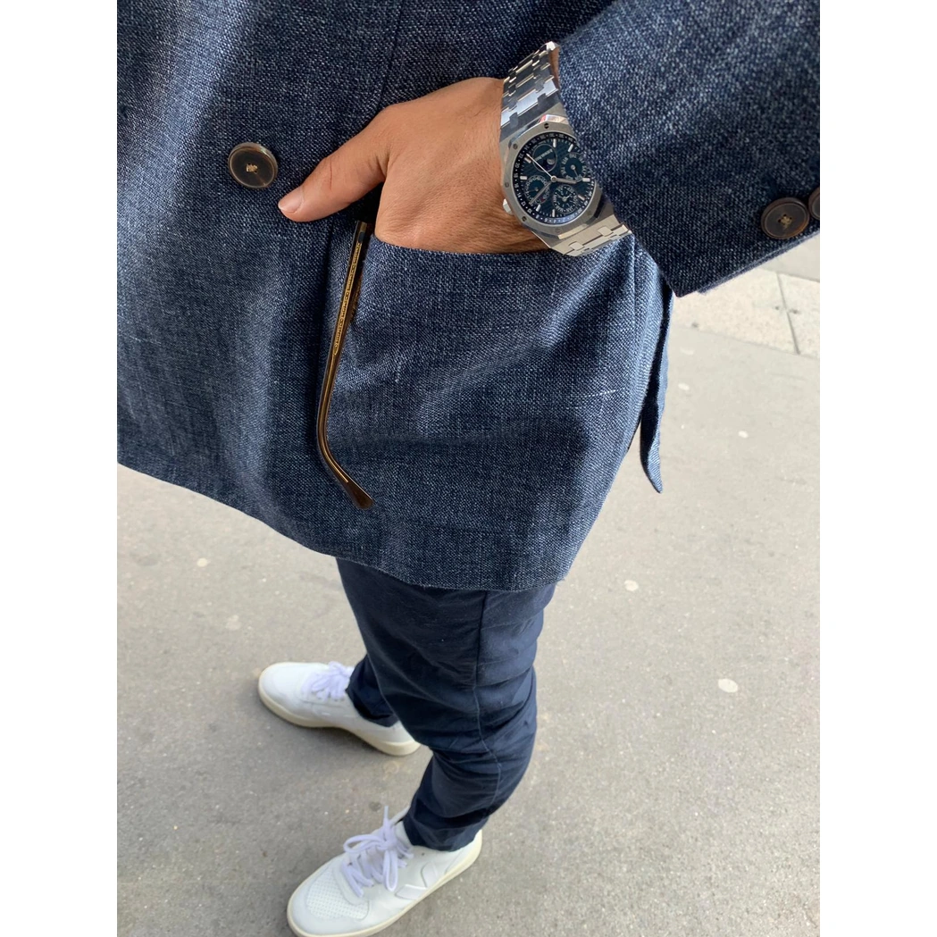 Audemars Piguet Watch For Men - Royal Oak Selfwinding Perpetual Calendar, Steel, Blue Dial