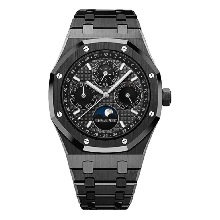 Audemars Piguet Watch For Men - Royal Oak Selfwinding Prepetual Calendar, Steel, ALL BLACK