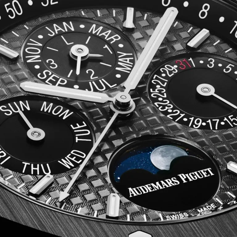 Audemars Piguet Watch For Men - Royal Oak Selfwinding Prepetual Calendar, Steel, ALL BLACK