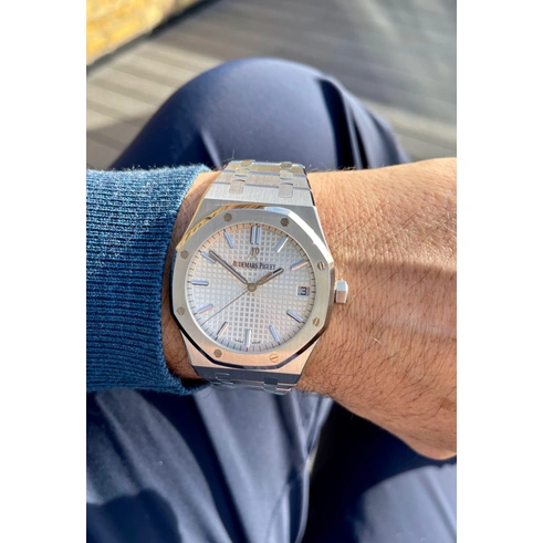 Audemars Piguet Watch For Men - Royal Oak Selfwinding, 41 mm, White Dial