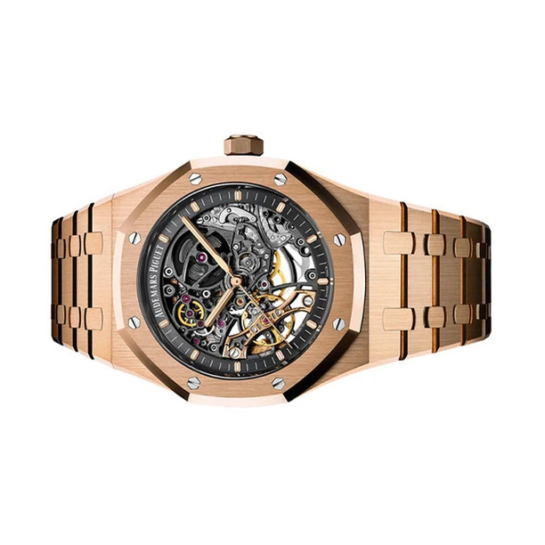 Audemars Piguet Watch For Men - Royal Oak Double Balance Wheel Openworked, Rose Gold