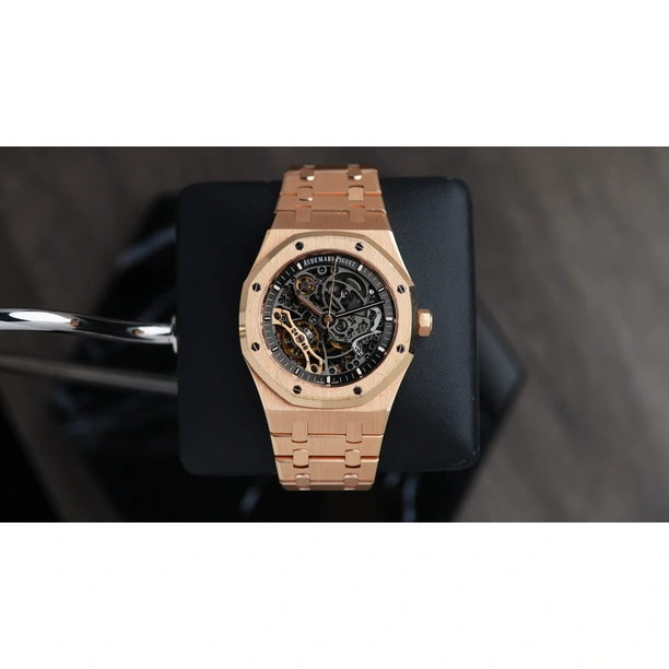 Audemars Piguet Watch For Men - Royal Oak Double Balance Wheel Openworked, Rose Gold