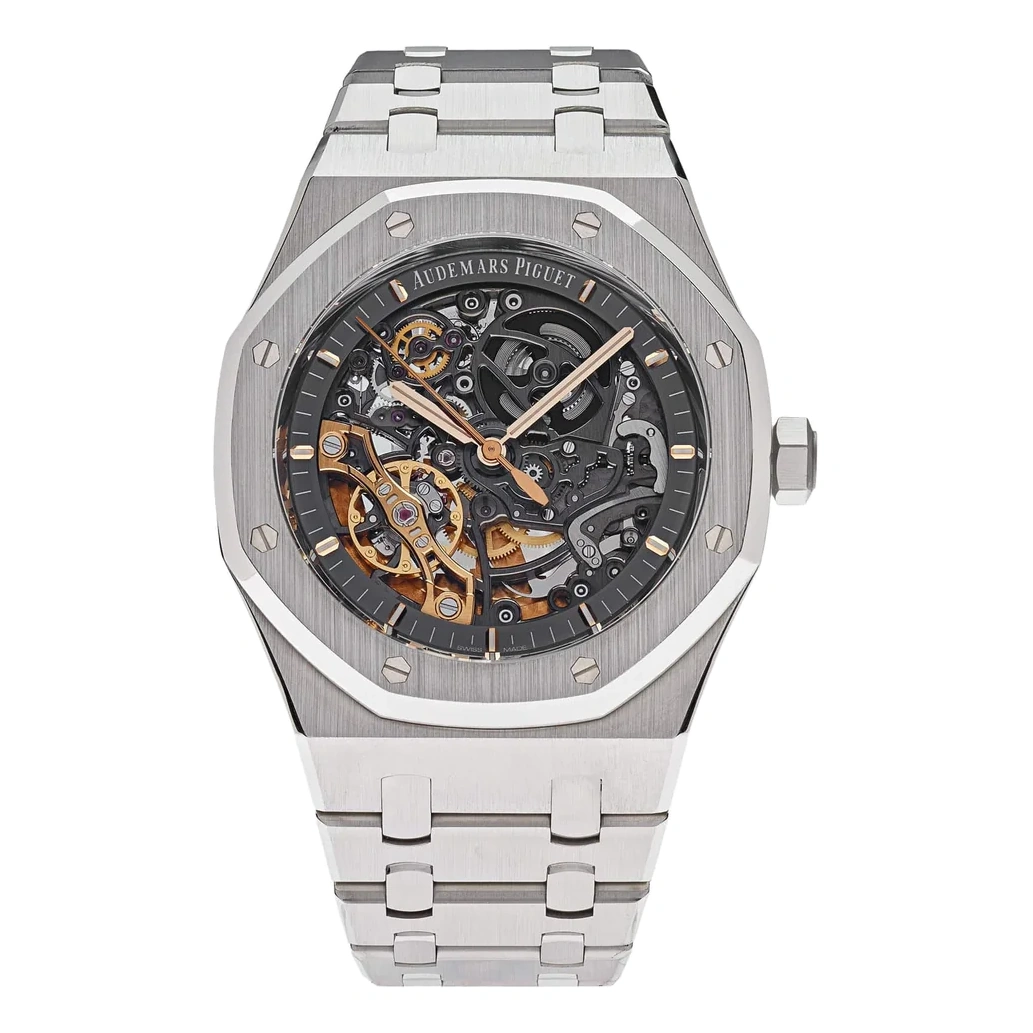 Audemars Piguet Watch For Men - Royal Oak Double Balance Wheel Openworked, Steel