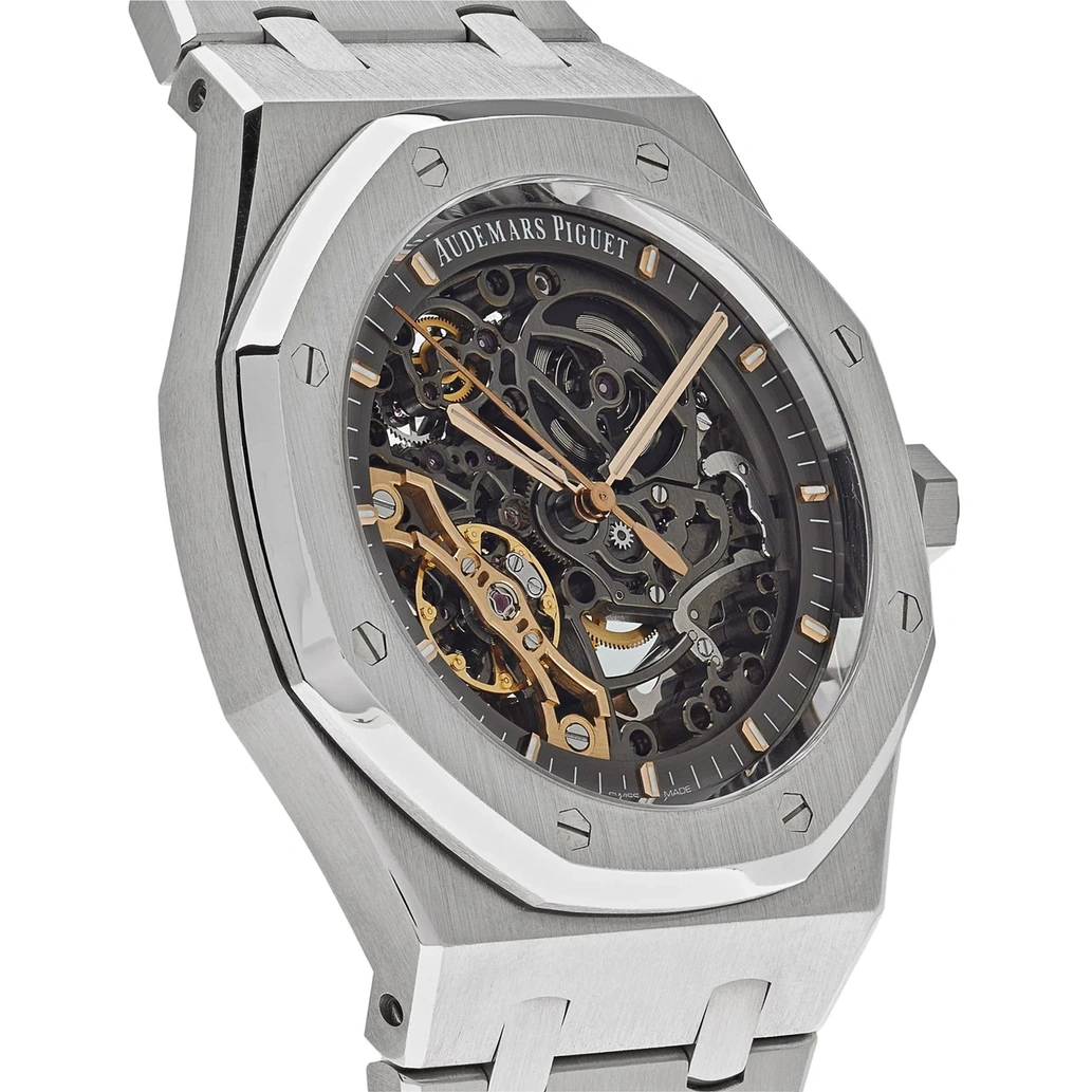 Audemars Piguet Watch For Men - Royal Oak Double Balance Wheel Openworked, Steel