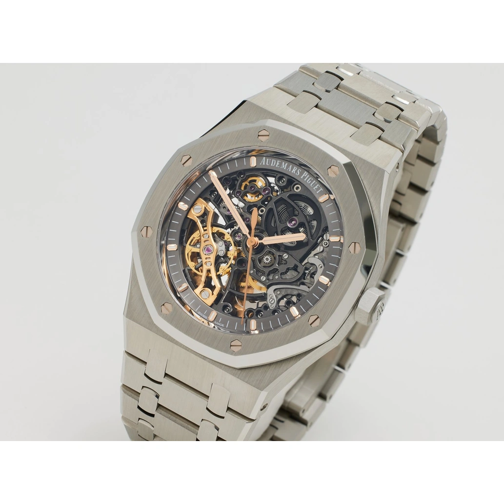 Audemars Piguet Watch For Men - Royal Oak Double Balance Wheel Openworked, Steel