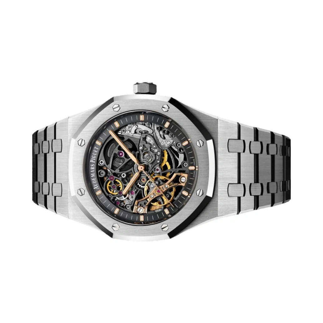 Audemars Piguet Watch For Men - Royal Oak Double Balance Wheel Openworked, Steel