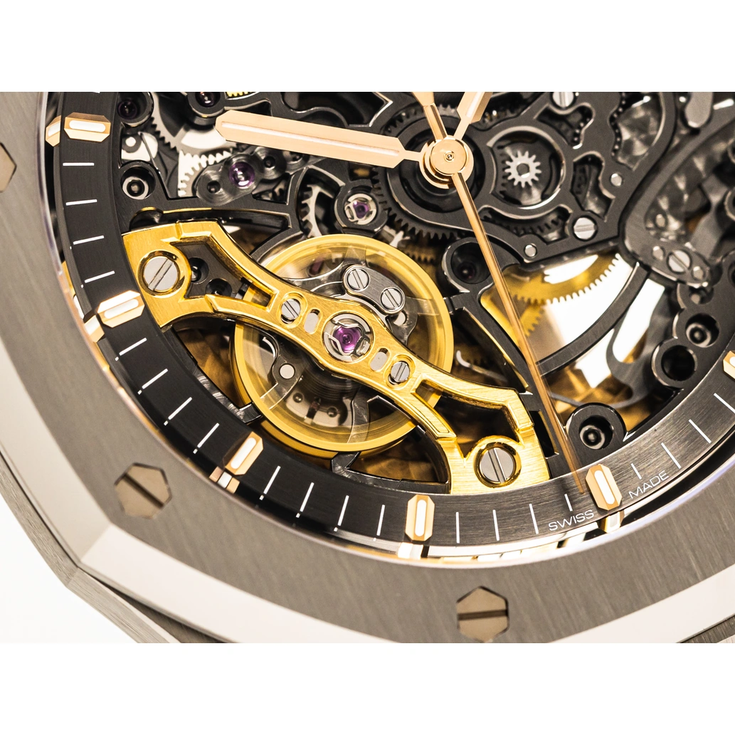 Audemars Piguet Watch For Men - Royal Oak Double Balance Wheel Openworked, Steel