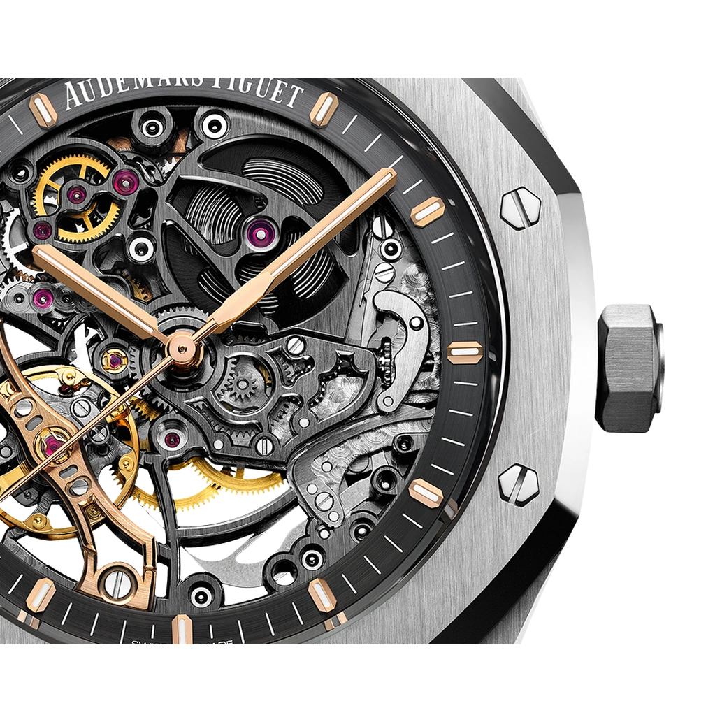 Audemars Piguet Watch For Men - Royal Oak Double Balance Wheel Openworked, Steel