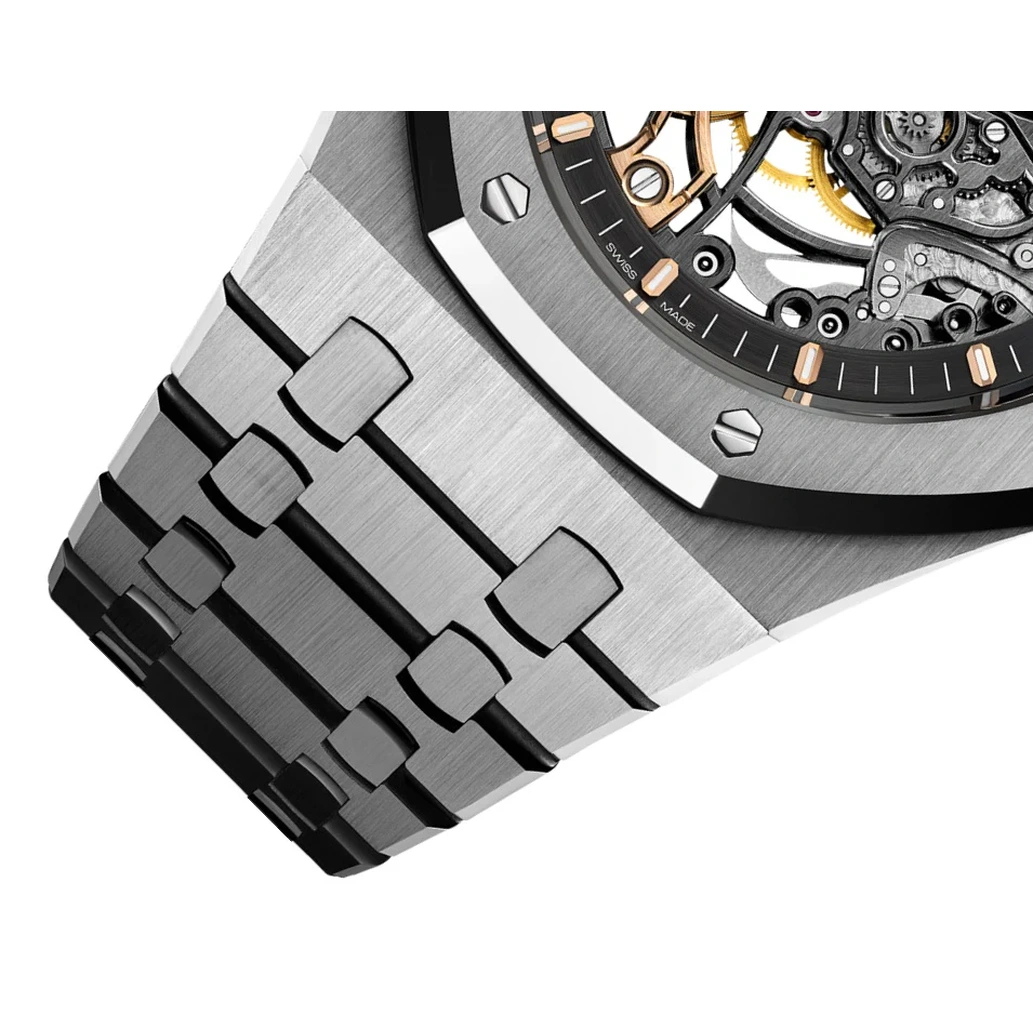Audemars Piguet Watch For Men - Royal Oak Double Balance Wheel Openworked, Steel