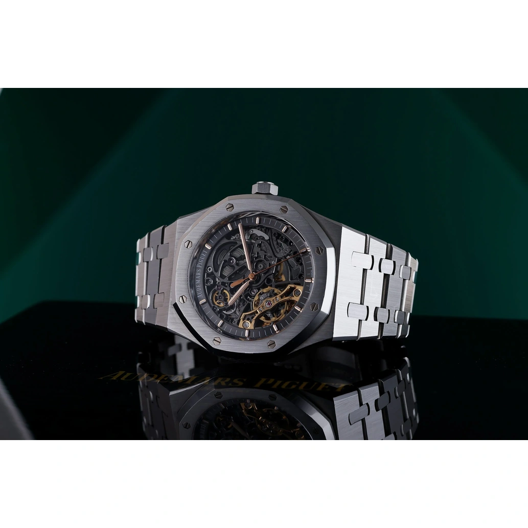 Audemars Piguet Watch For Men - Royal Oak Double Balance Wheel Openworked, Steel