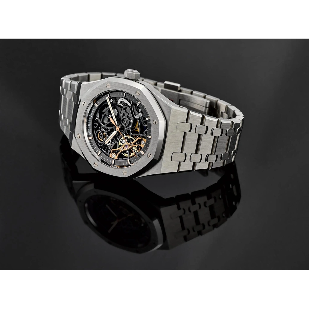 Audemars Piguet Watch For Men - Royal Oak Double Balance Wheel Openworked, Steel