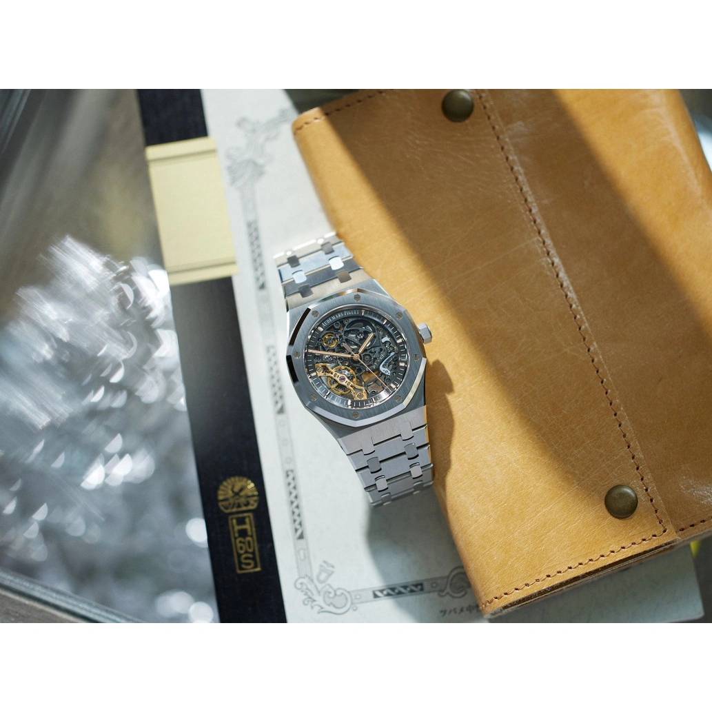 Audemars Piguet Watch For Men - Royal Oak Double Balance Wheel Openworked, Steel