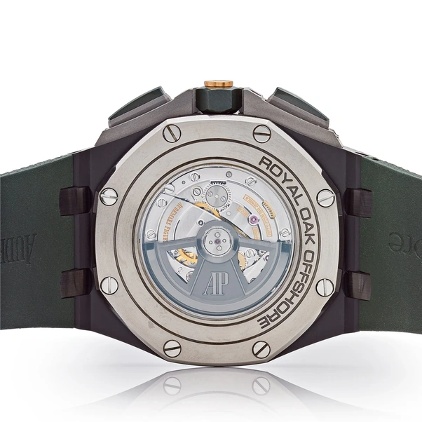 Audemars Piguet Watch For Men - Royal Oak Offshore Chronograph, Black Ceramic, Blue Dial