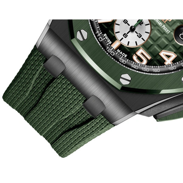 Audemars Piguet Watch For Men - Royal Oak Offshore Chronograph, Black Ceramic, Blue Dial
