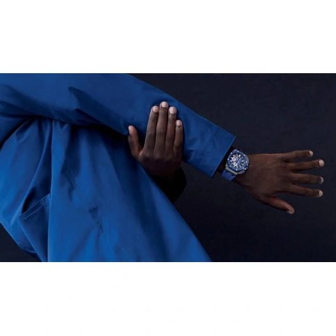 Audemars Piguet Watch For Men - Royal Oak Offshore Chronograph, Black-Blue Ceramic, Blue Dial