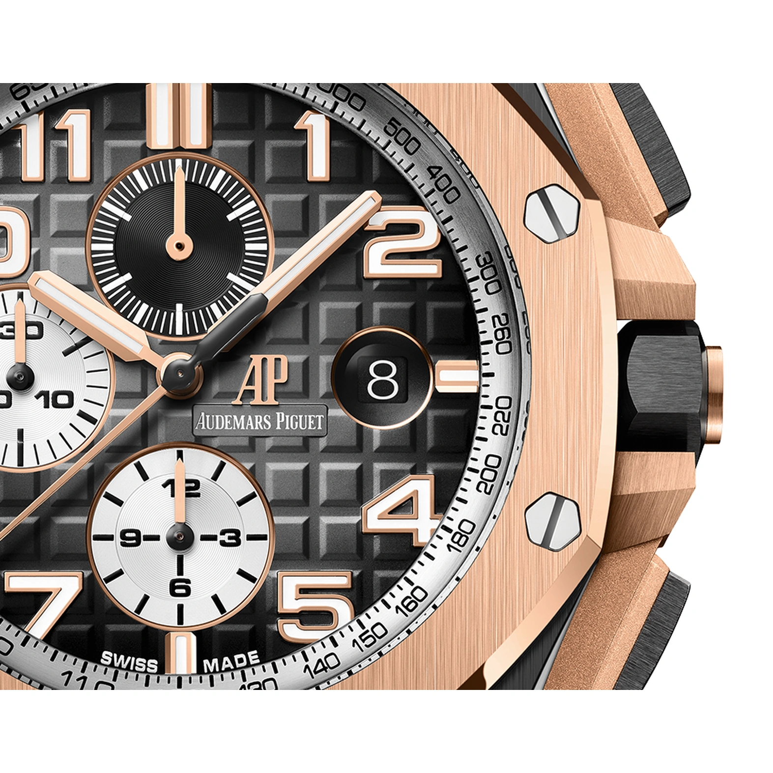 Audemars Piguet Watch For Men - Royal Oak Offshore Chronograph, Ceramic-Rose Gold