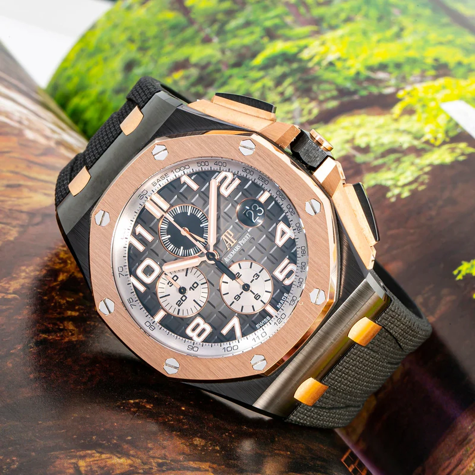 Audemars Piguet Watch For Men - Royal Oak Offshore Chronograph, Ceramic-Rose Gold