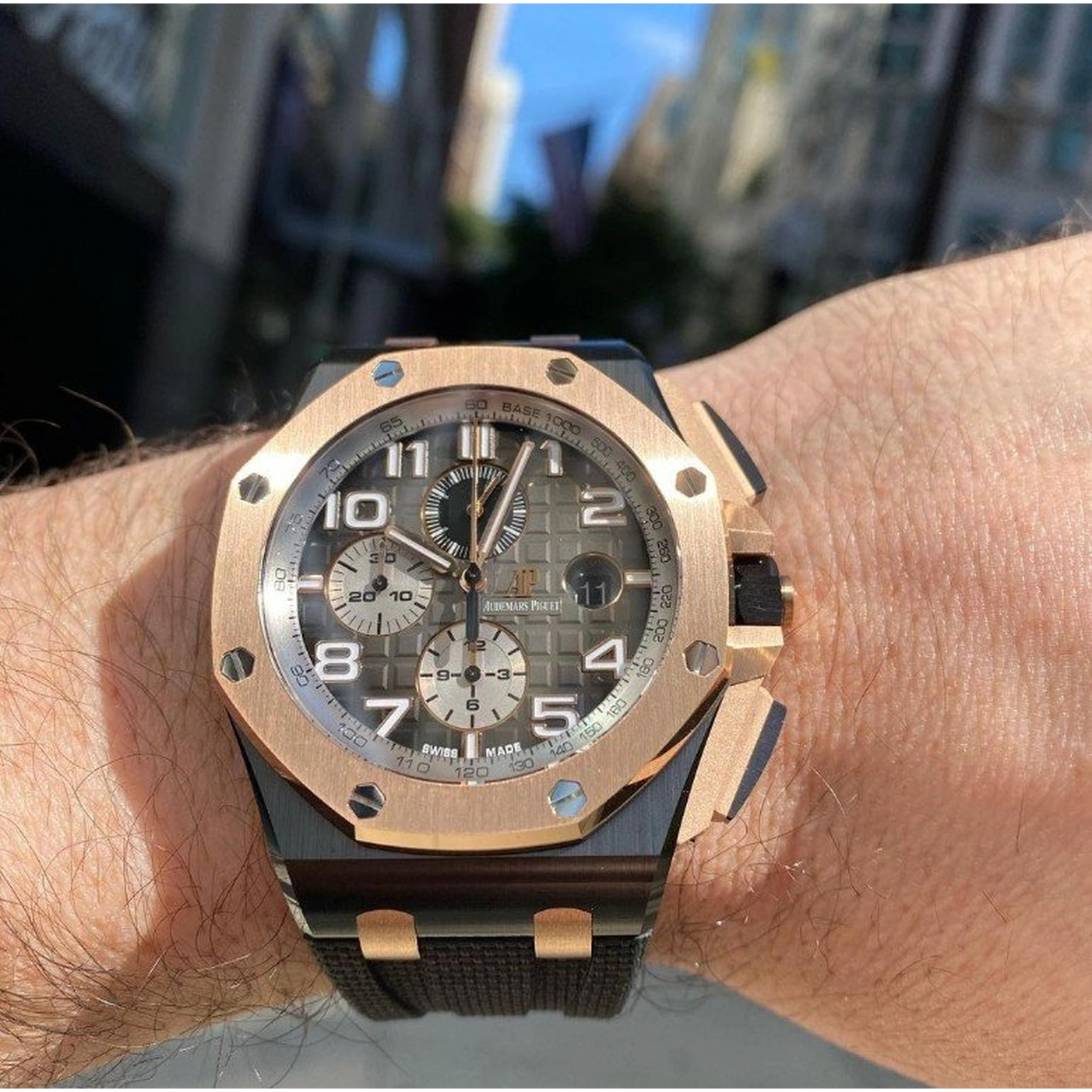 Audemars Piguet Watch For Men - Royal Oak Offshore Chronograph, Ceramic-Rose Gold