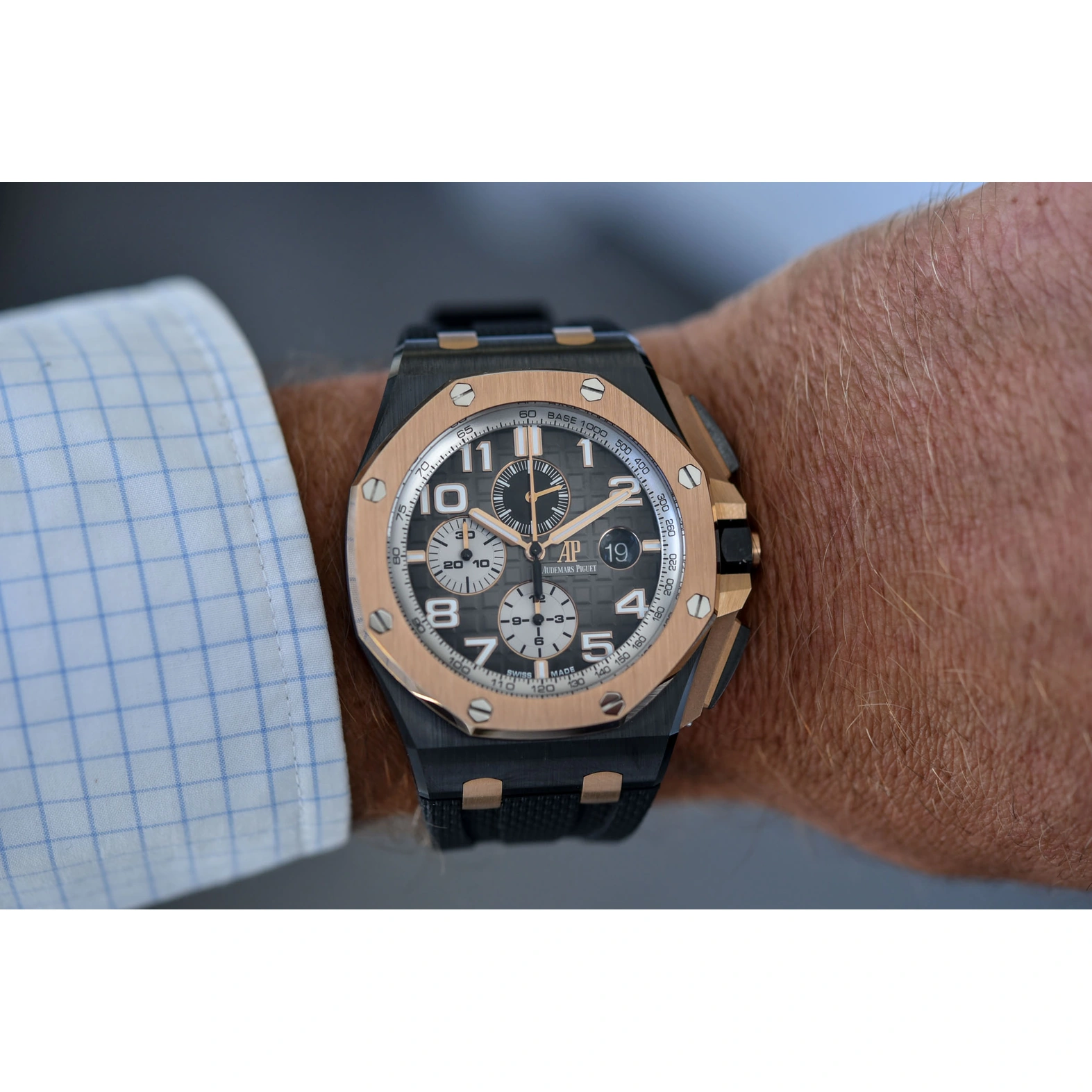 Audemars Piguet Watch For Men - Royal Oak Offshore Chronograph, Ceramic-Rose Gold