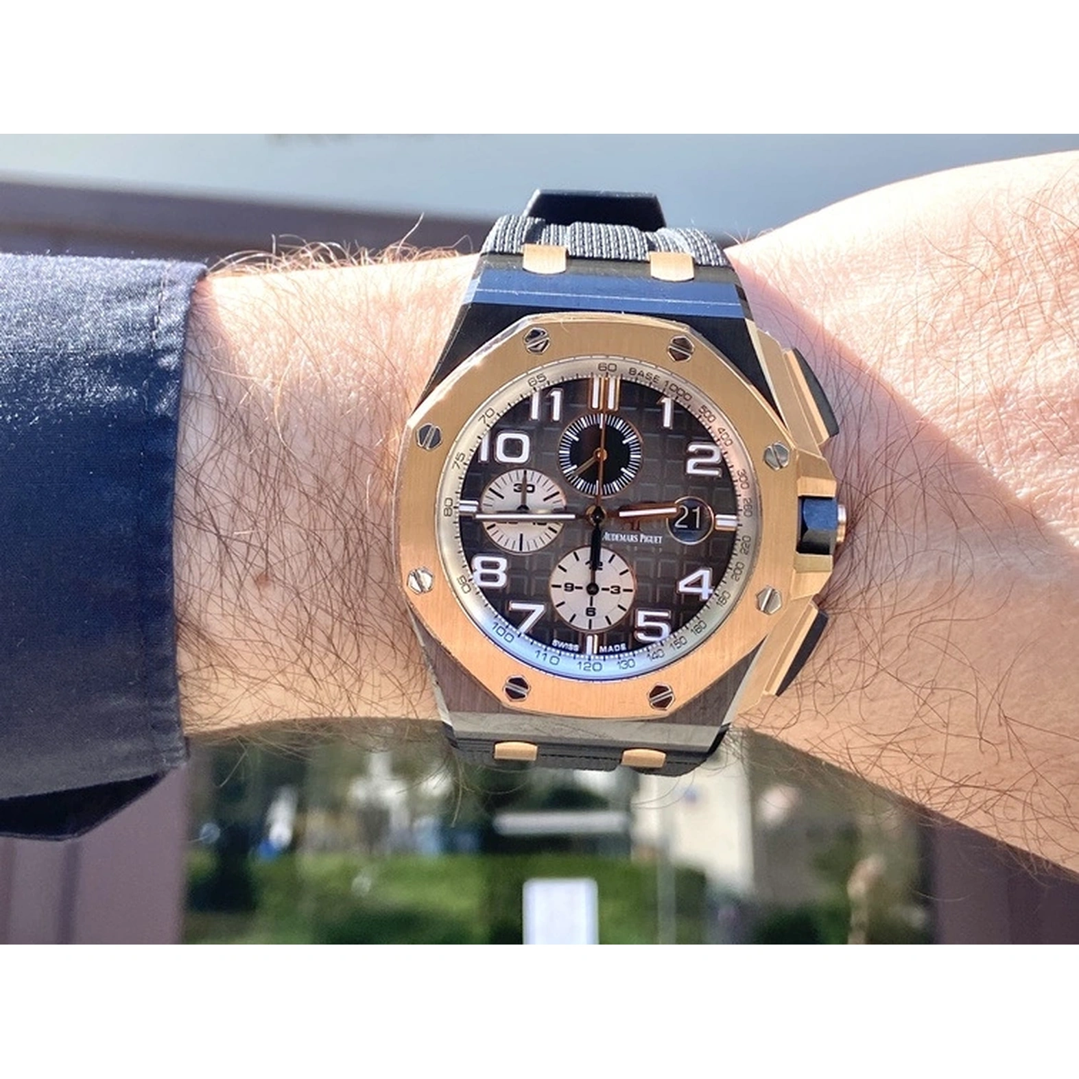 Audemars Piguet Watch For Men - Royal Oak Offshore Chronograph, Ceramic-Rose Gold