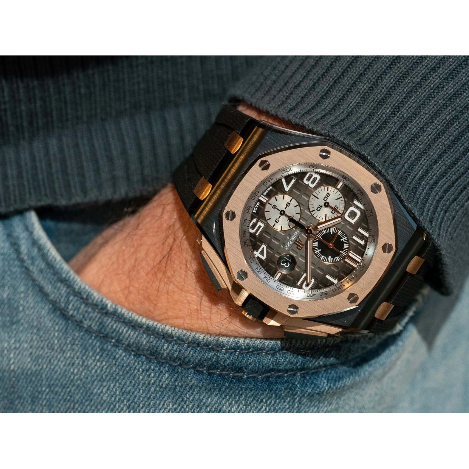 Audemars Piguet Watch For Men - Royal Oak Offshore Chronograph, Ceramic-Rose Gold
