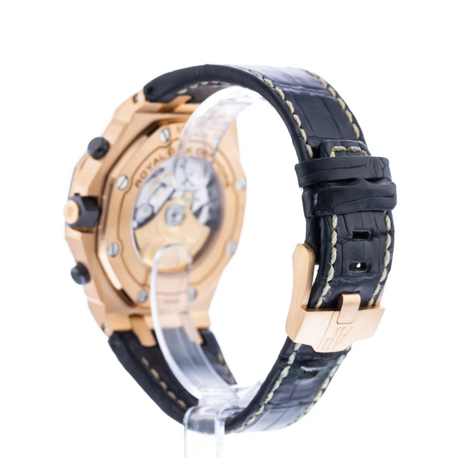 Audemars Piguet Watch For Men - Royal Oak Offshore Chronograph, Rose Gold on Alligator Strap