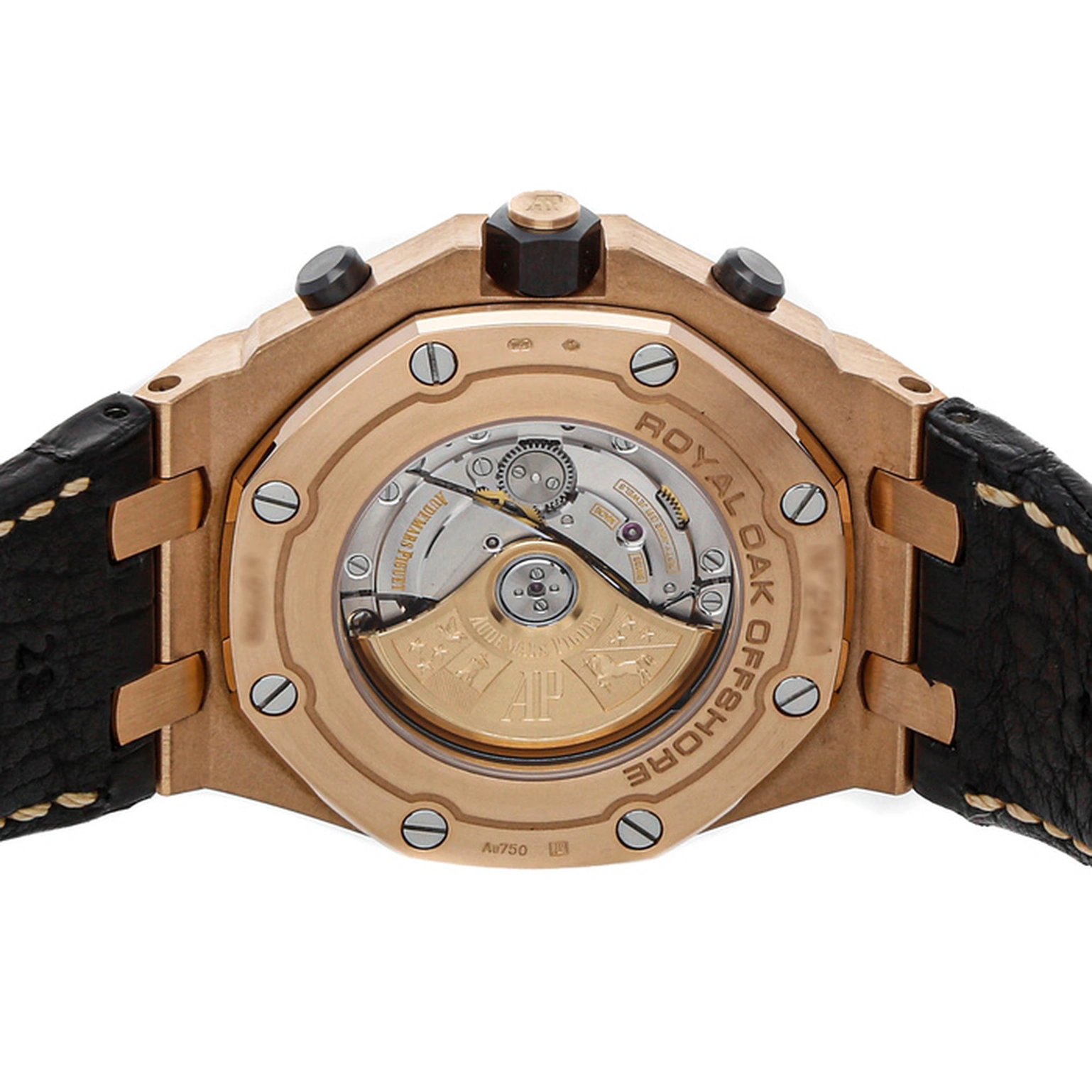 Audemars Piguet Watch For Men - Royal Oak Offshore Chronograph, Rose Gold on Alligator Strap