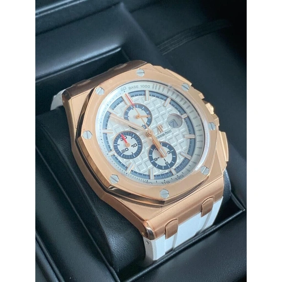 Audemars Piguet Watch For Men - Royal Oak Offshore Chronograph, Rose Gold, Black Dial