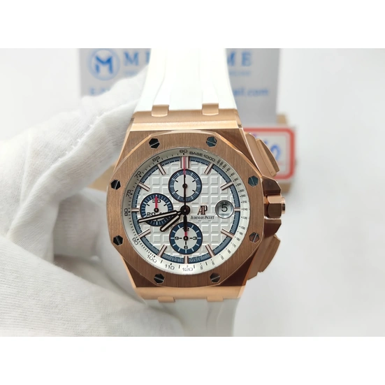 Audemars Piguet Watch For Men - Royal Oak Offshore Chronograph, Rose Gold, Black Dial