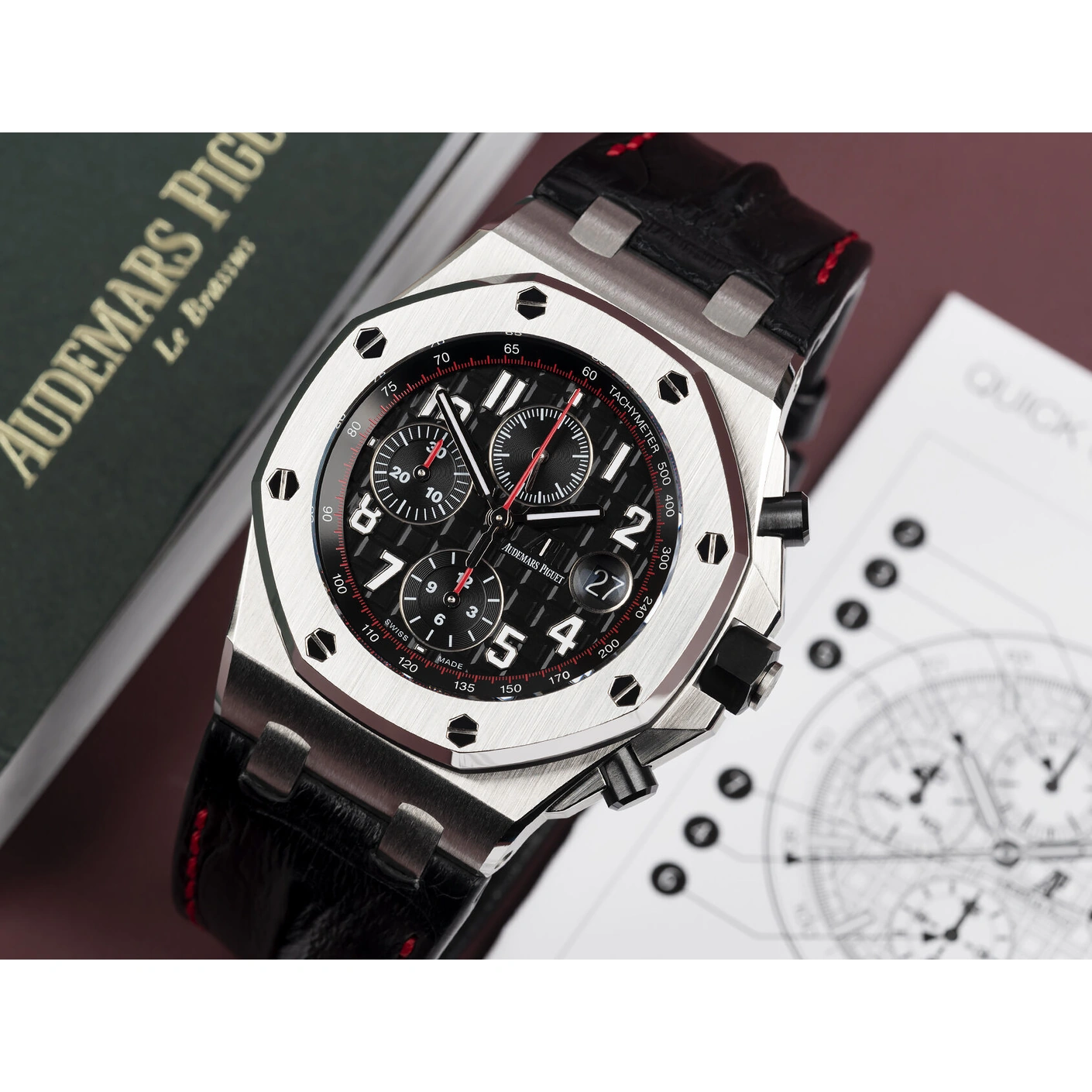 Audemars Piguet Watch For Men - Royal Oak Offshore Chronograph, Steel on Alligator Strap