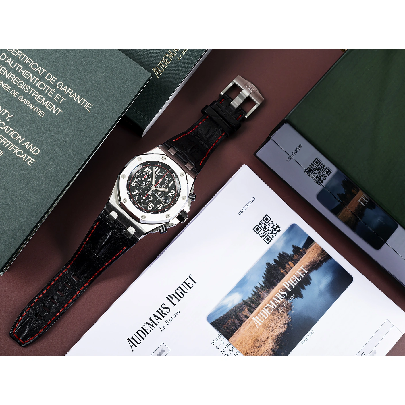Audemars Piguet Watch For Men - Royal Oak Offshore Chronograph, Steel on Alligator Strap