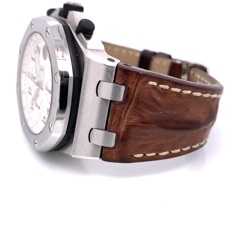 Audemars Piguet Watch For Men - Royal Oak Offshore Chronograph, Steel on Rubber-Alligator Strap