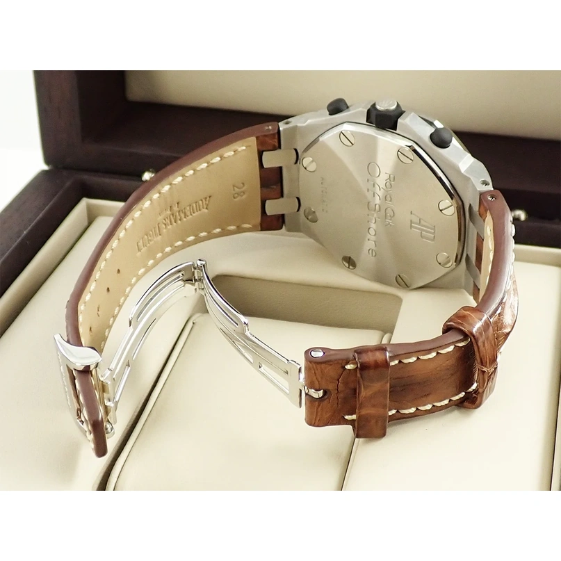 Audemars Piguet Watch For Men - Royal Oak Offshore Chronograph, Steel on Rubber-Alligator Strap