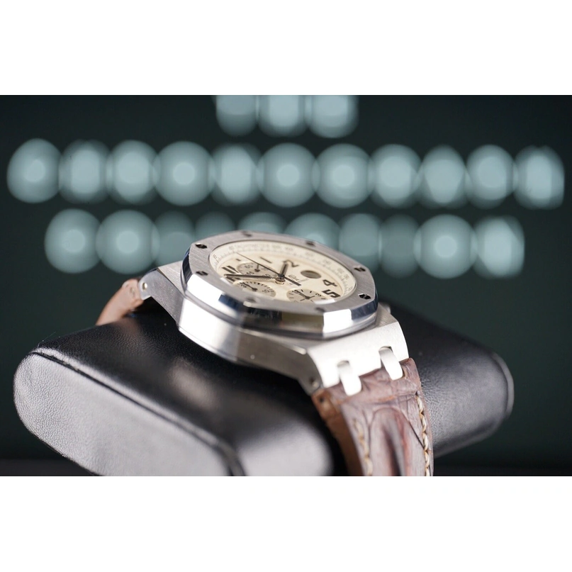 Audemars Piguet Watch For Men - Royal Oak Offshore Chronograph, Steel on Rubber-Alligator Strap