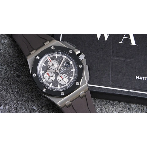 Audemars Piguet Watch For Men - Royal Oak Offshore Chronograph, Titanium-Platinum