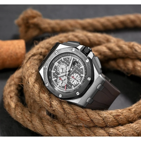 Audemars Piguet Watch For Men - Royal Oak Offshore Chronograph, Titanium-Platinum
