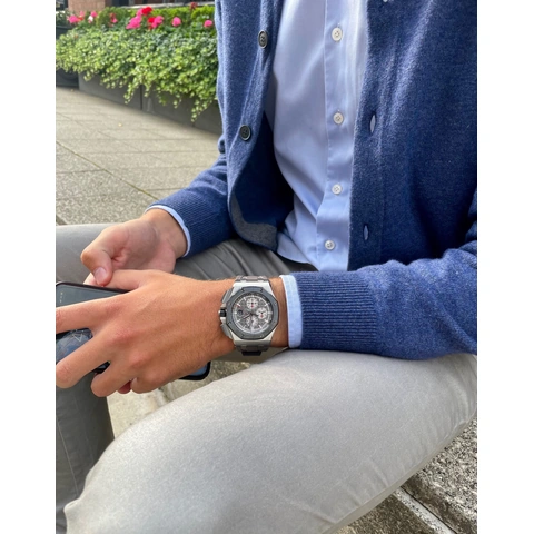 Audemars Piguet Watch For Men - Royal Oak Offshore Chronograph, Titanium-Platinum