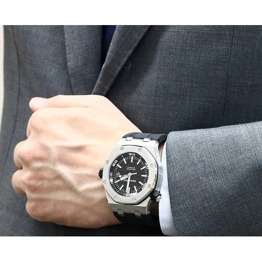 Audemars Piguet Watch For Men - Royal Oak Offshore Diver, 42 mm, Black Dial