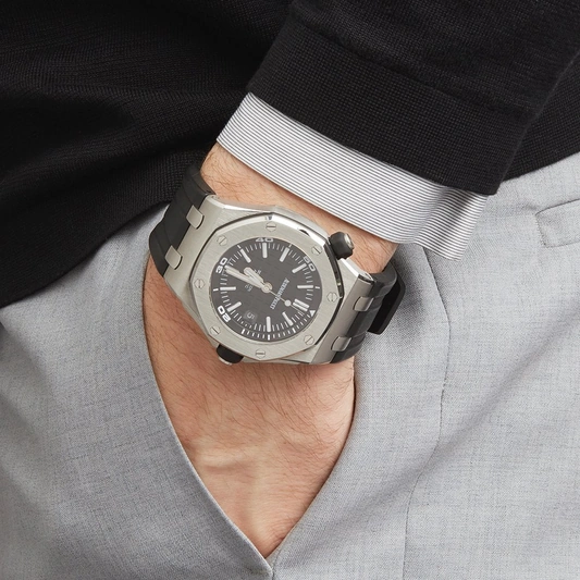 Audemars Piguet Watch For Men - Royal Oak Offshore Diver, 42 mm, Black Dial