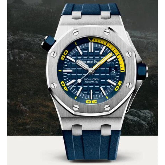 Audemars Piguet Watch For Men - Royal Oak Offshore Diver, 42 mm, Blue Dial