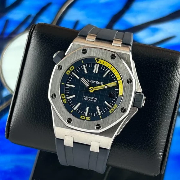 Audemars Piguet Watch For Men - Royal Oak Offshore Diver, 42 mm, Blue Dial