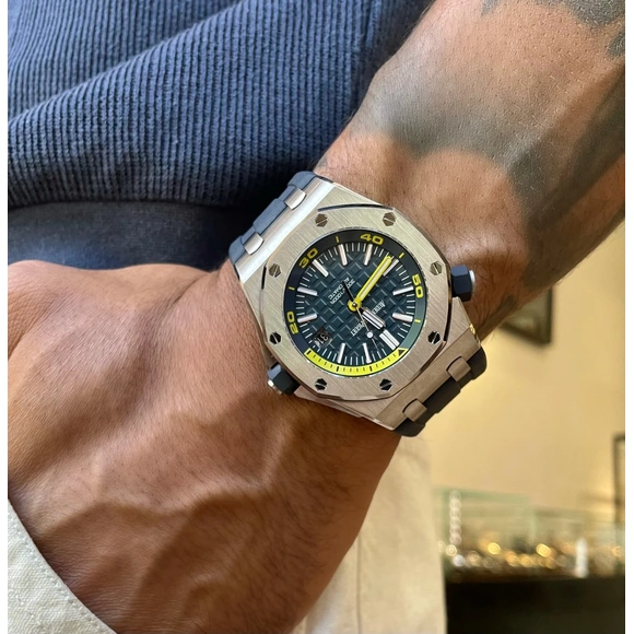 Audemars Piguet Watch For Men - Royal Oak Offshore Diver, 42 mm, Blue Dial