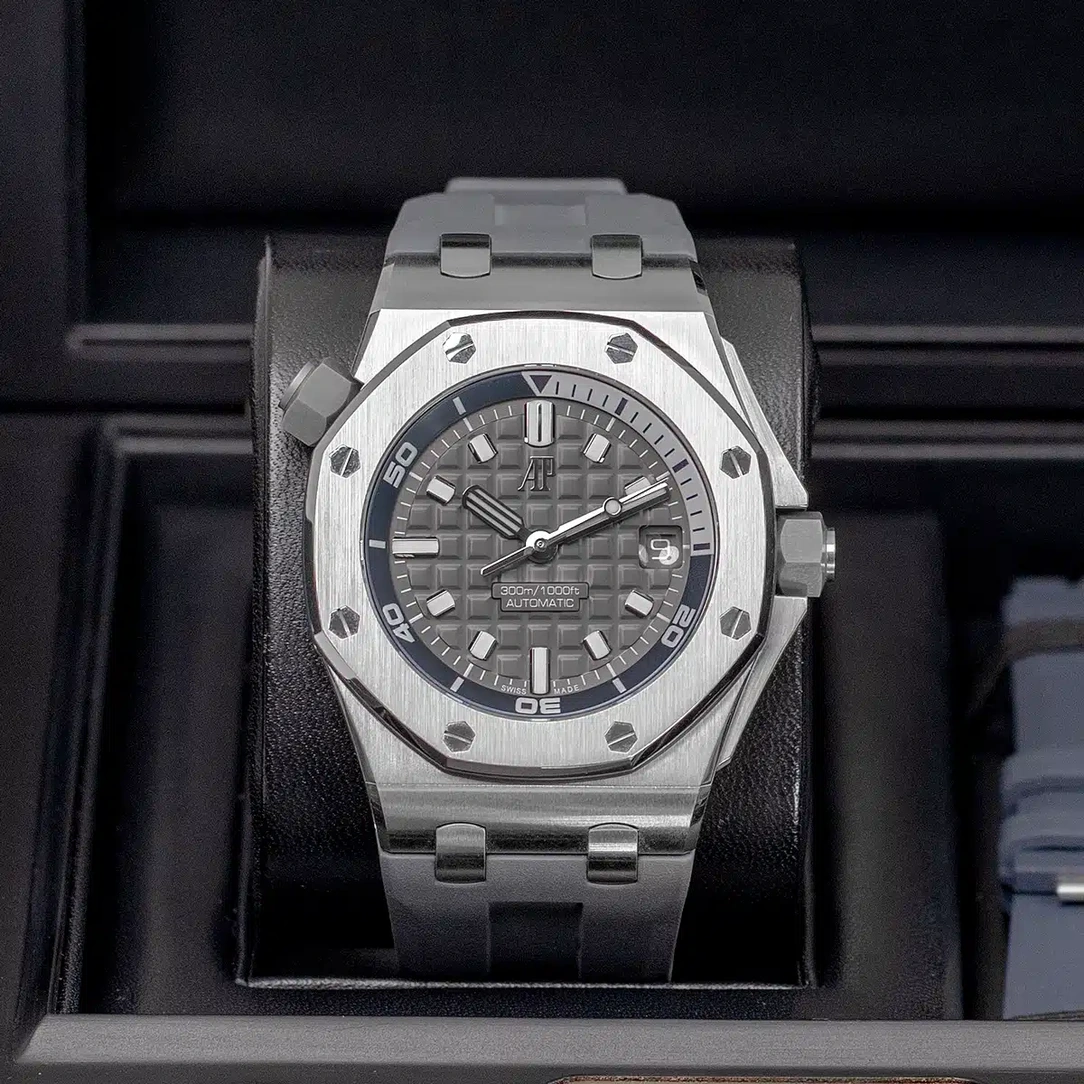 Audemars Piguet Watch For Men - Royal Oak Offshore Diver, 42 mm, Grey Dial
